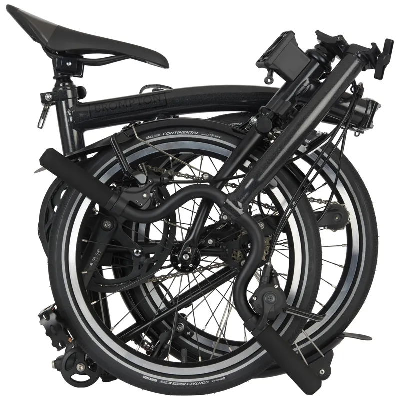 Brompton P-Line 4 Speed Urban Mid Bar M4L Midnight Black Metallic-6